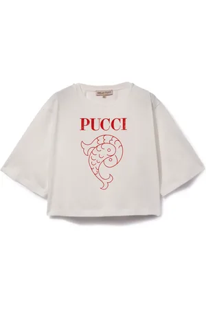 PUCCI Junior Playera con estampado Pesci