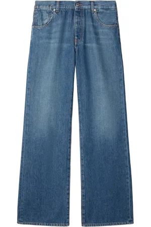 OFF-WHITE Jeans rectos con diseño de cinco bolsillos