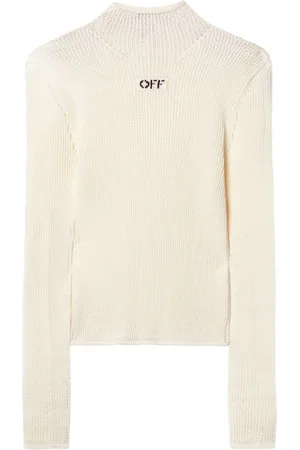 OFF-WHITE Top tejido de intarsia