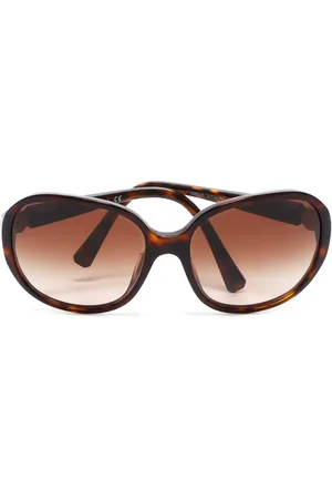 CHANEL Lentes de sol con armazón oversize y logo CC