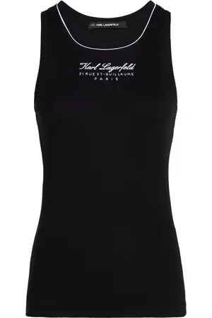 Karl Lagerfeld Camiseta de canalé Hotel Karl