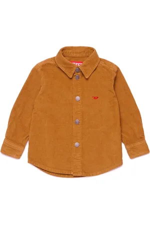 Diesel Camisa de pana con logo bordado