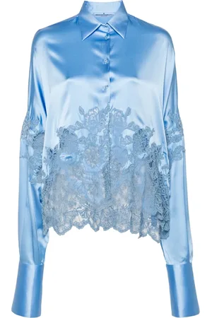 ERMANNO SCERVINO Camisa con paneles de encaje