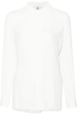 Elisabetta Franchi Blusa con logo en jacquard