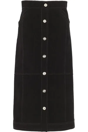 Barrie Falda midi con cintura alta