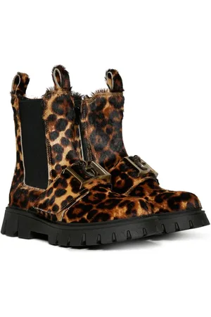 Dsquared2 Botas Chelsea con estampado de leopardo