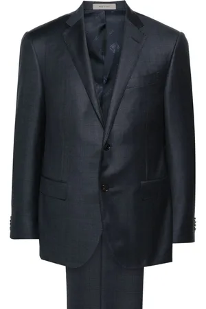 corneliani Traje con cuadros estampados