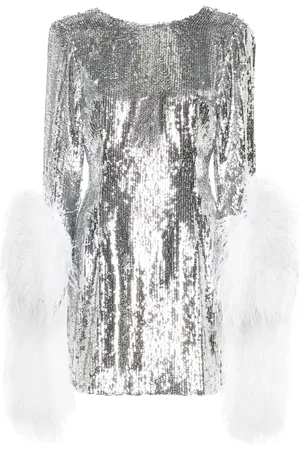 LOULOU Vestido corto bordado con lentejuelas