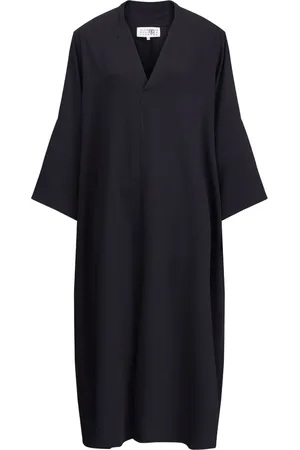 Maison Margiela Vestido recto oversize con cuello en V