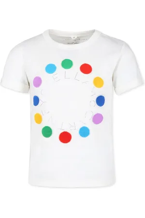 Stella McCartney Playera con logo estampado
