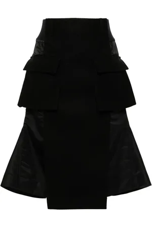 SACAI Falda midi con paneles