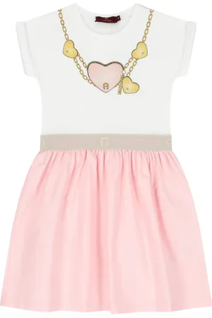 Aigner Vestido estampado con paneles