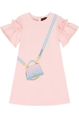 Aigner Vestido estampado con volantes