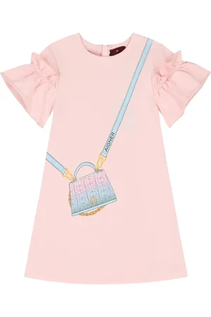 Aigner Vestido estampado con volantes