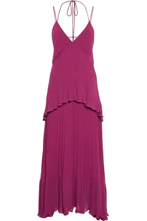 Twin-Set Vestido de georgette plisado