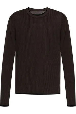 RAG&BONE Suéter tejido de canalé con cuello redondo