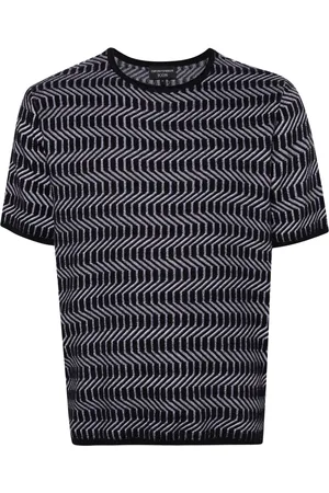 Emporio Armani Suéter con motivo en zigzag