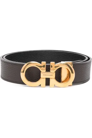Salvatore Ferragamo Cinturón con placa del logo