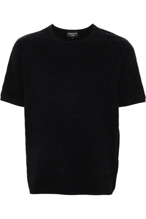 Emporio Armani Suéter con motivo en zigzag