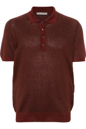 corneliani Playera tipo polo tejida manga corta