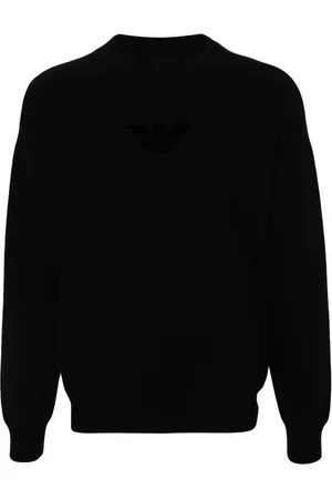 Emporio Armani Suéter con logo afelpado
