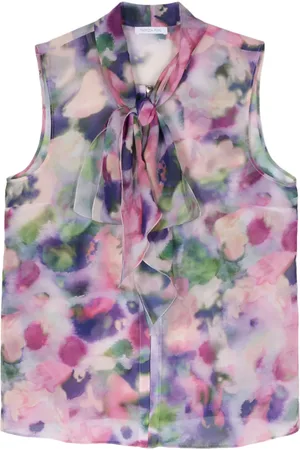 Patrizia Pepe Blusa de georgette estampada