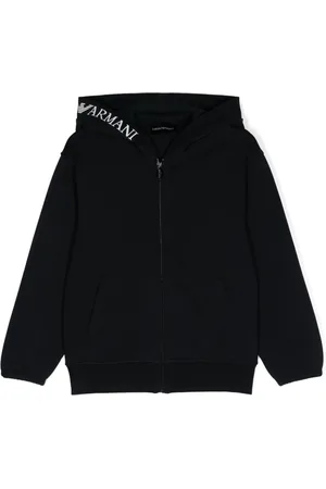 Emporio Armani Hoodie con logo en jacquard