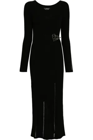 Twin-Set Vestido largo con detalle de broche