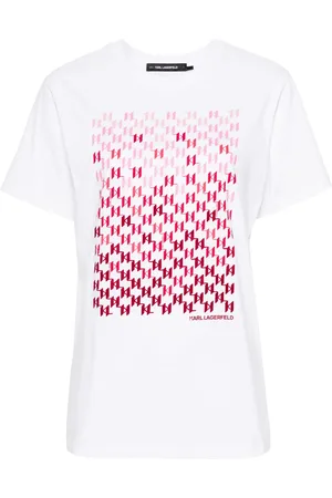 Karl Lagerfeld Playera con estampado degradado