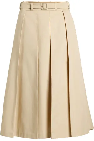 Patou Falda midi con diseño plisado