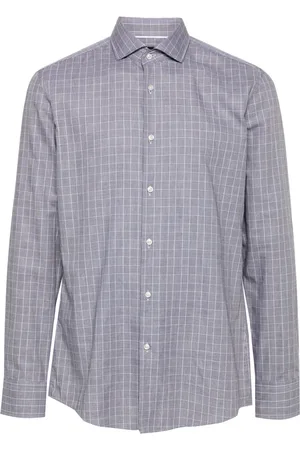 HUGO BOSS Camisa con motivo de cuadros príncipe de Gales