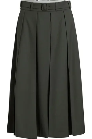 Patou Falda midi con diseño plisado