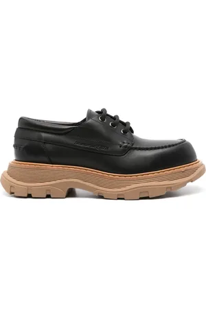 Alexander McQueen Zapatos derby con logo en relieve