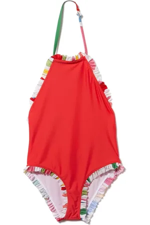 PUCCI Junior Traje de baño con ribete de volantes