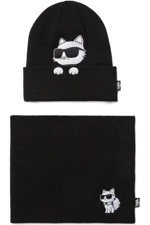 Karl Lagerfeld Set de gorro y cuello Ikon