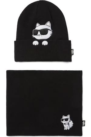Karl Lagerfeld Set de gorro y cuello Ikon