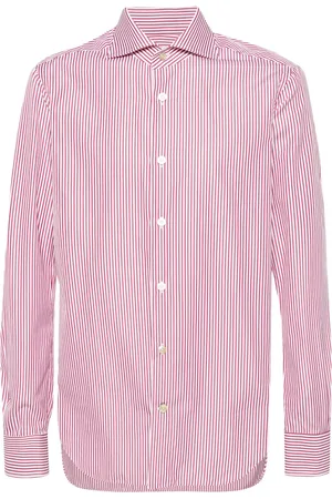 Kiton Camisa con estampado de rayas diplomáticas