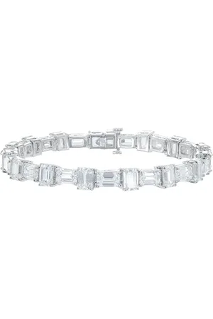 FANTASIA BY DESERIO Pulsera East-West con corte esmeralda