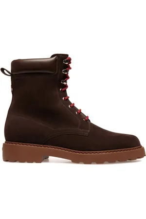 Bally Botas de gamuza con agujetas