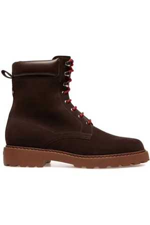 Bally Botas de gamuza con agujetas