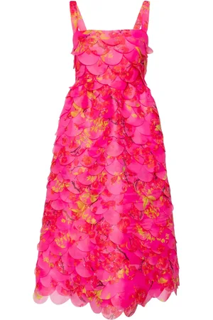 Cynthia Rowley Vestido midi con estampado floral