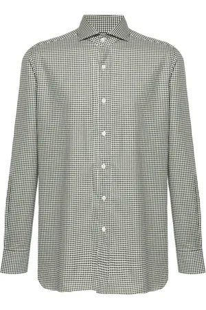 LUIGI BORRELLI NAPOLI Camisa con motivo de cuadros gingham