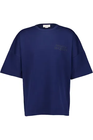 Alexander McQueen Playera con logo estampado