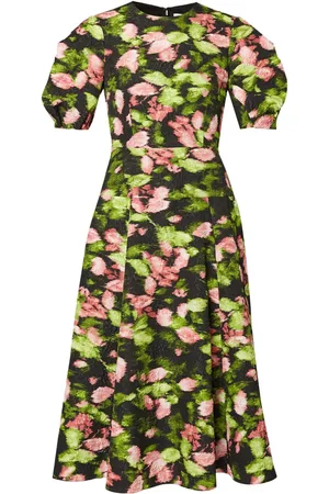 Erdem Vestido midi manga corta
