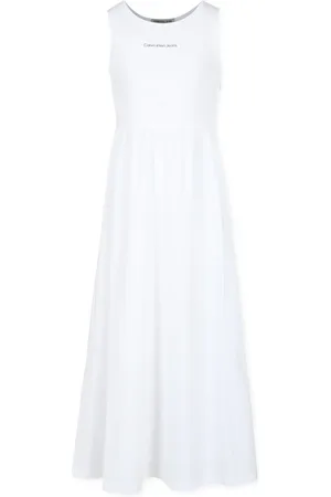 Calvin Klein Vestido sin mangas con logo estampado