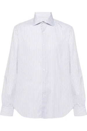 corneliani Camisa con rayas estampadas