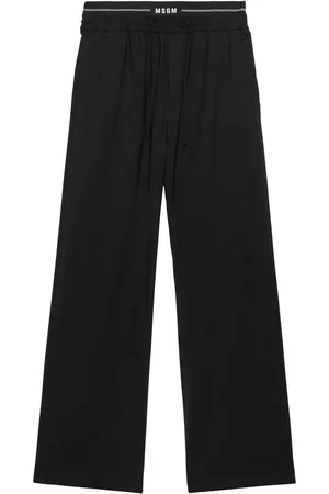Msgm Pantalones con logo en la pretina
