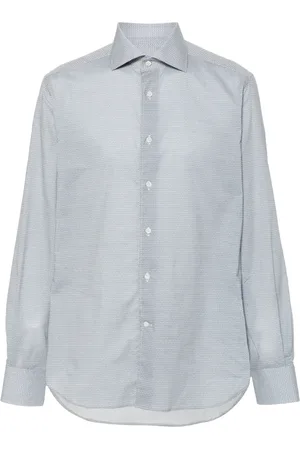 corneliani Camisa con motivo geométrico