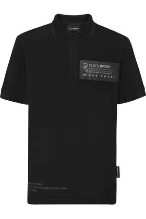 Philipp Plein Playera tipo polo de piqué con logo estampado