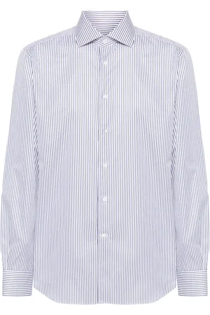 corneliani Camisa con rayas estampadas